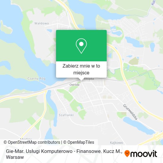 Mapa Gie-Mar. Usługi Komputerowo - Finansowe. Kucz M.