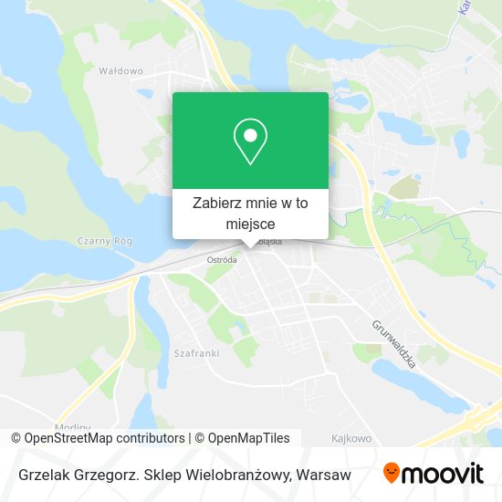 Mapa Grzelak Grzegorz. Sklep Wielobranżowy