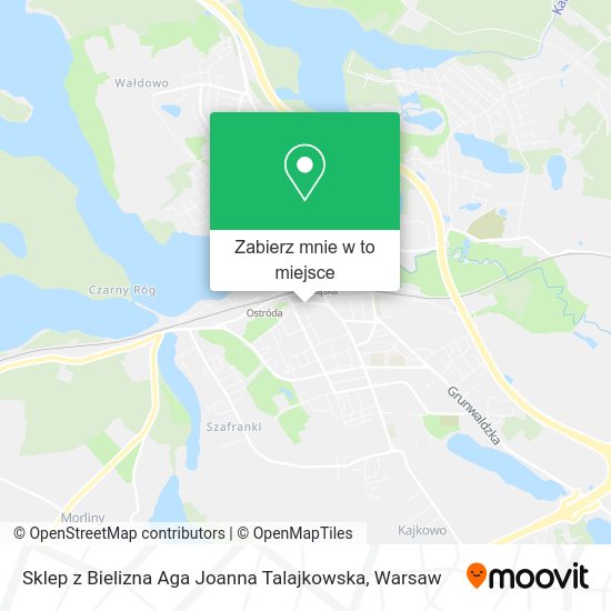 Mapa Sklep z Bielizna Aga Joanna Talajkowska