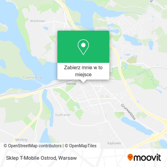 Mapa Sklep T-Mobile Ostrod