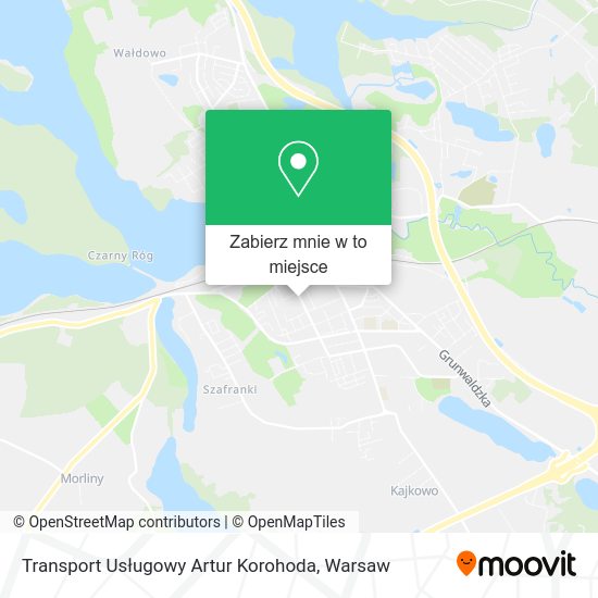 Mapa Transport Usługowy Artur Korohoda