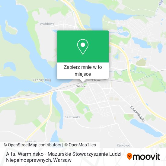 Mapa Alfa. Warmińsko - Mazurskie Stowarzyszenie Ludzi Niepełnosprawnych