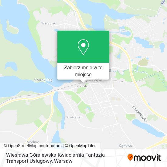 Mapa Wiesława Góralewska Kwiaciarnia Fantazja Transport Usługowy