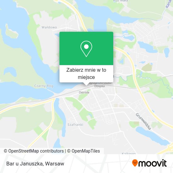 Mapa Bar u Januszka