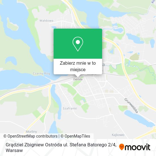 Mapa Grądziel Zbigniew Ostróda ul. Stefana Batorego 2 / 4