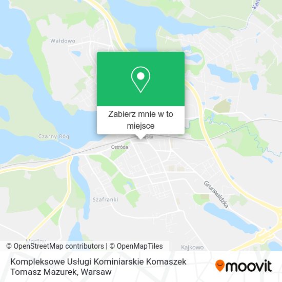 Mapa Kompleksowe Usługi Kominiarskie Komaszek Tomasz Mazurek