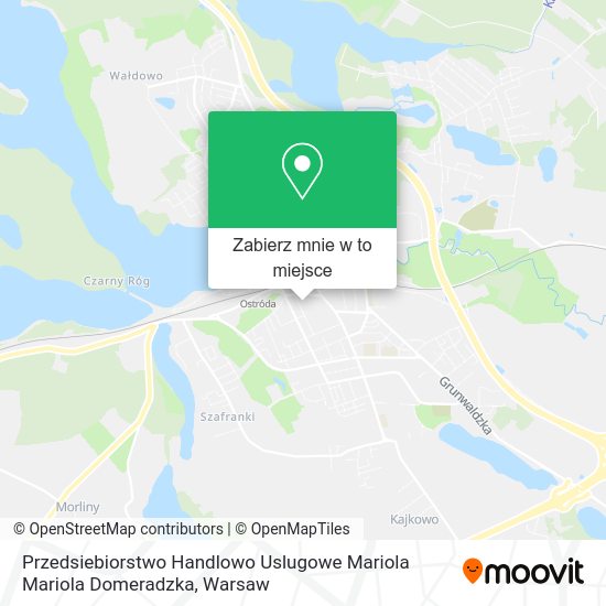 Mapa Przedsiebiorstwo Handlowo Uslugowe Mariola Mariola Domeradzka