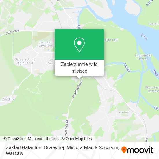 Mapa Zakład Galanterii Drzewnej. Misióra Marek Szczecin