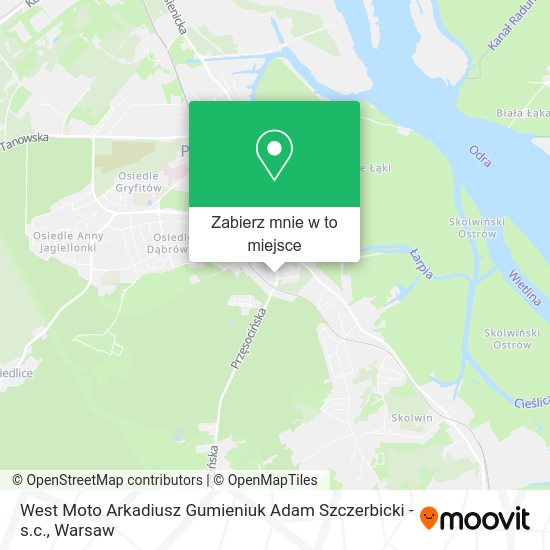 Mapa West Moto Arkadiusz Gumieniuk Adam Szczerbicki - s.c.