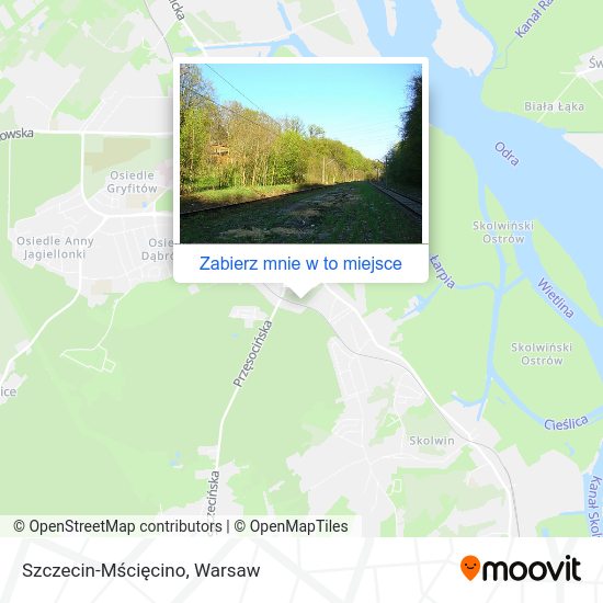 Mapa Szczecin-Mścięcino