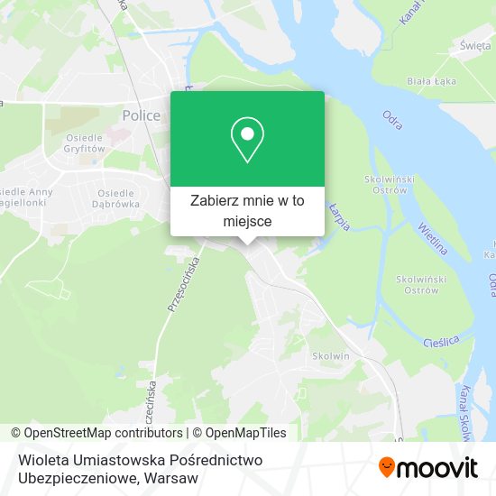 Mapa Wioleta Umiastowska Pośrednictwo Ubezpieczeniowe