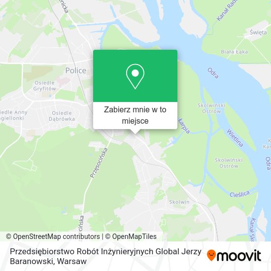 Mapa Przedsiębiorstwo Robót Inżynieryjnych Global Jerzy Baranowski