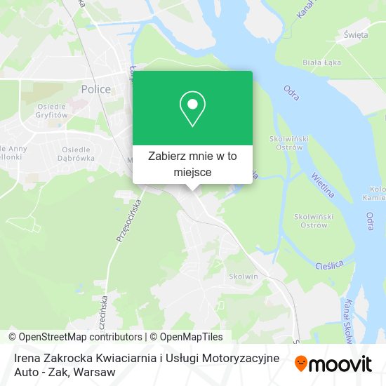 Mapa Irena Zakrocka Kwiaciarnia i Usługi Motoryzacyjne Auto - Zak