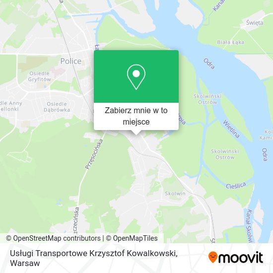 Mapa Usługi Transportowe Krzysztof Kowalkowski