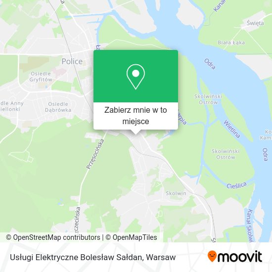 Mapa Usługi Elektryczne Bolesław Sałdan