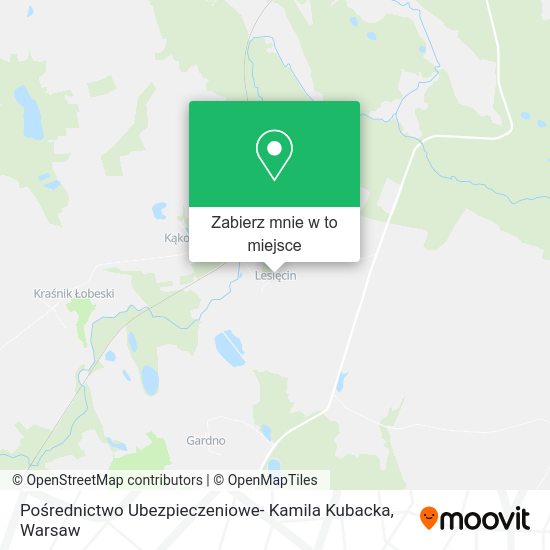 Mapa Pośrednictwo Ubezpieczeniowe- Kamila Kubacka