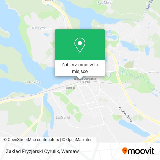 Mapa Zakład Fryzjerski Cyrulik