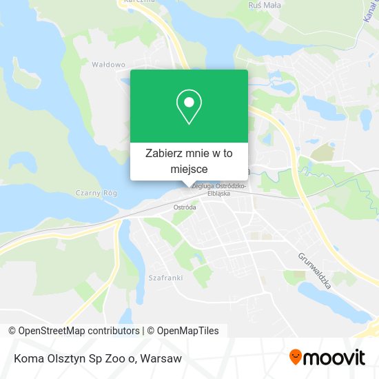 Mapa Koma Olsztyn Sp Zoo o