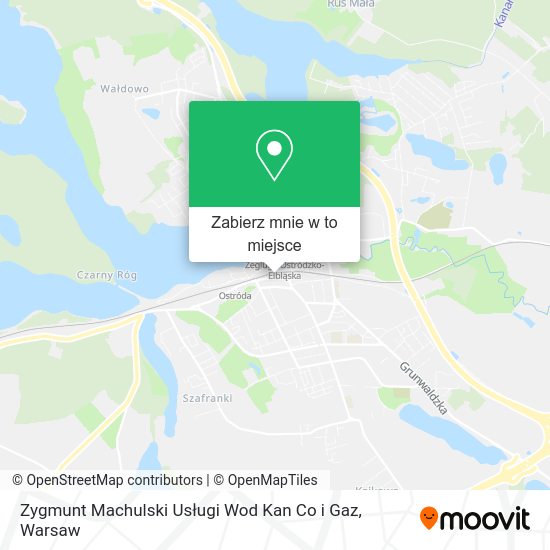 Mapa Zygmunt Machulski Usługi Wod Kan Co i Gaz