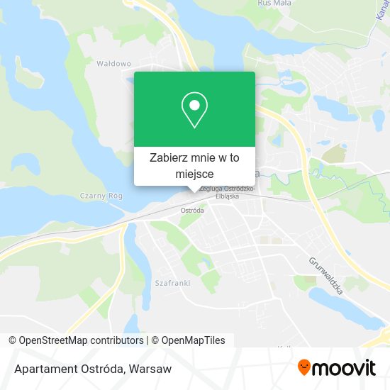 Mapa Apartament Ostróda