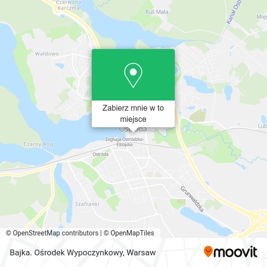 Mapa Bajka. Ośrodek Wypoczynkowy