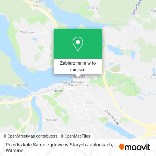 Mapa Przedszkole Samorządowe w Starych Jablonkach