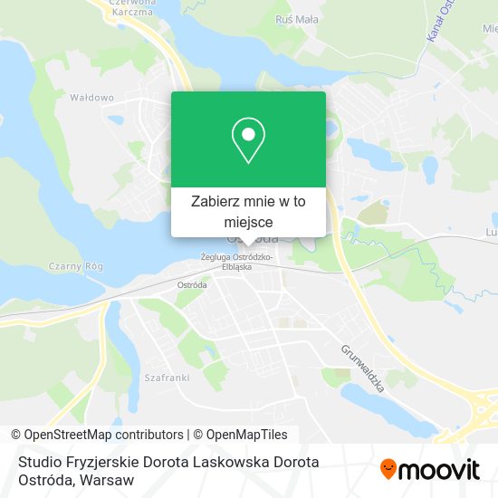 Mapa Studio Fryzjerskie Dorota Laskowska Dorota Ostróda