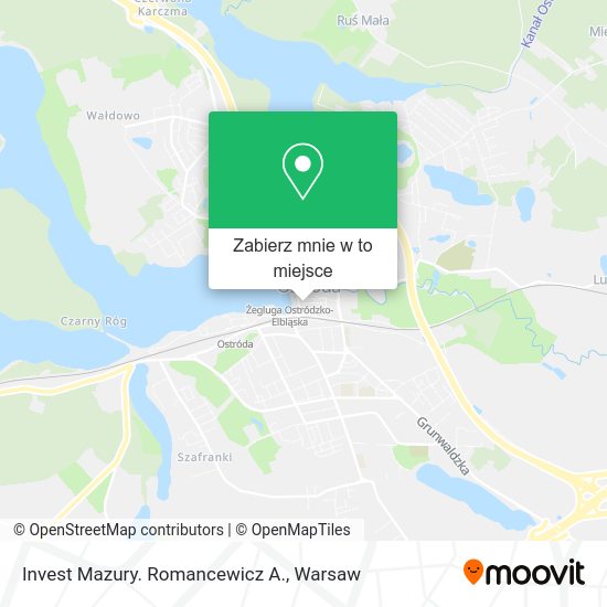 Mapa Invest Mazury. Romancewicz A.