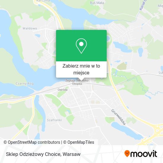 Mapa Sklep Odzieżowy Choice