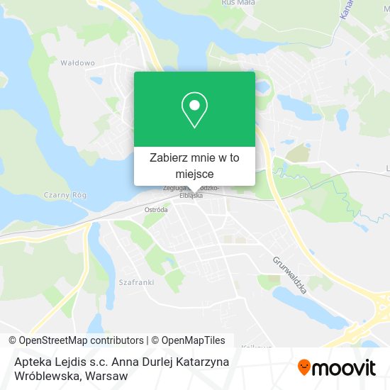 Mapa Apteka Lejdis s.c. Anna Durlej Katarzyna Wróblewska