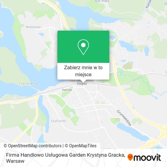 Mapa Firma Handlowo Usługowa Garden Krystyna Gracka