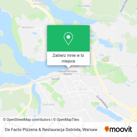 Mapa De Facto Pizzeria & Restauracja Ostróda