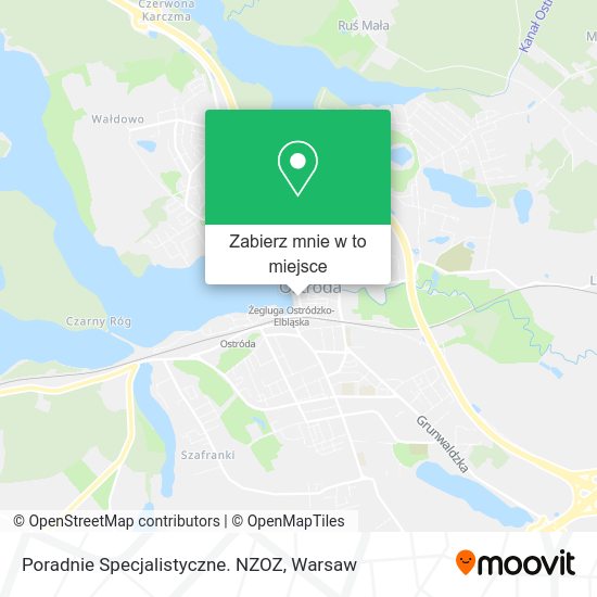 Mapa Poradnie Specjalistyczne. NZOZ