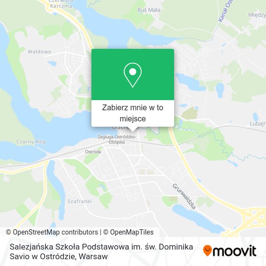 Mapa Salezjańska Szkoła Podstawowa im. św. Dominika Savio w Ostródzie