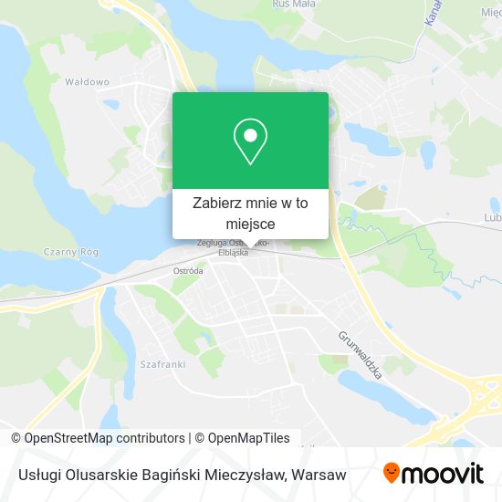 Mapa Usługi Olusarskie Bagiński Mieczysław