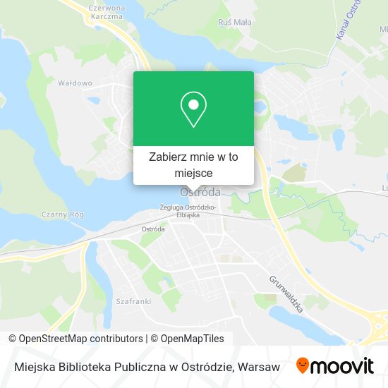 Mapa Miejska Biblioteka Publiczna w Ostródzie