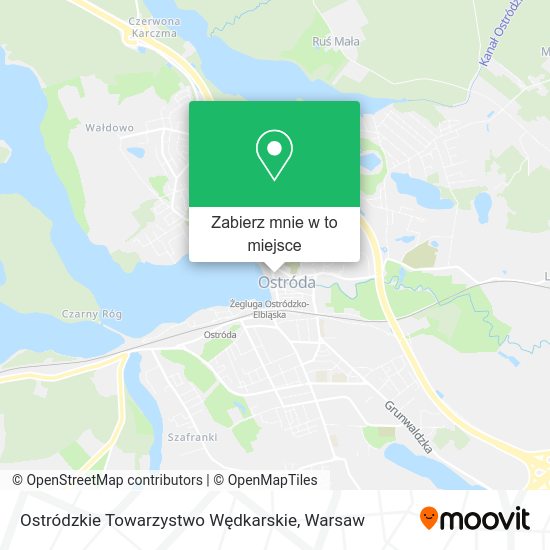 Mapa Ostródzkie Towarzystwo Wędkarskie