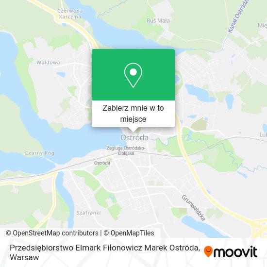 Mapa Przedsiębiorstwo Elmark Fiłonowicz Marek Ostróda