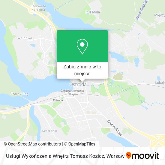 Mapa Usługi Wykończenia Wnętrz Tomasz Kozicz