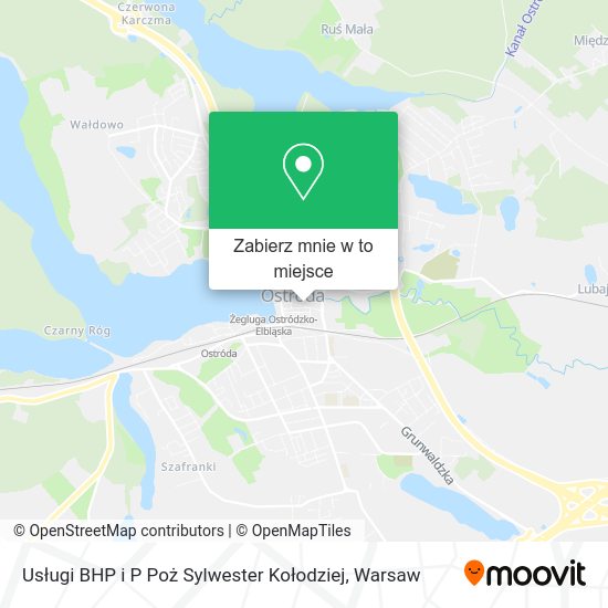 Mapa Usługi BHP i P Poż Sylwester Kołodziej