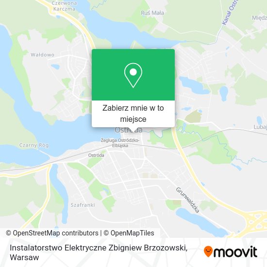 Mapa Instalatorstwo Elektryczne Zbigniew Brzozowski