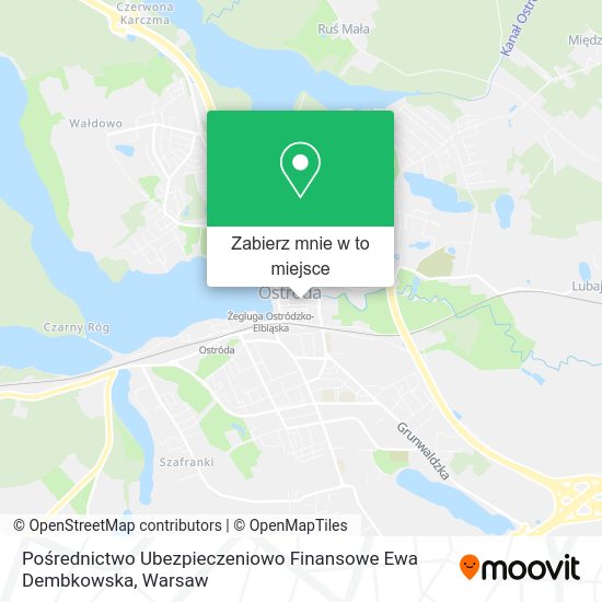 Mapa Pośrednictwo Ubezpieczeniowo Finansowe Ewa Dembkowska