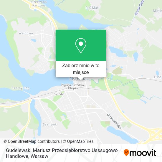 Mapa Gudelewski Mariusz Przedsiębiorstwo Usssugowo Handlowe