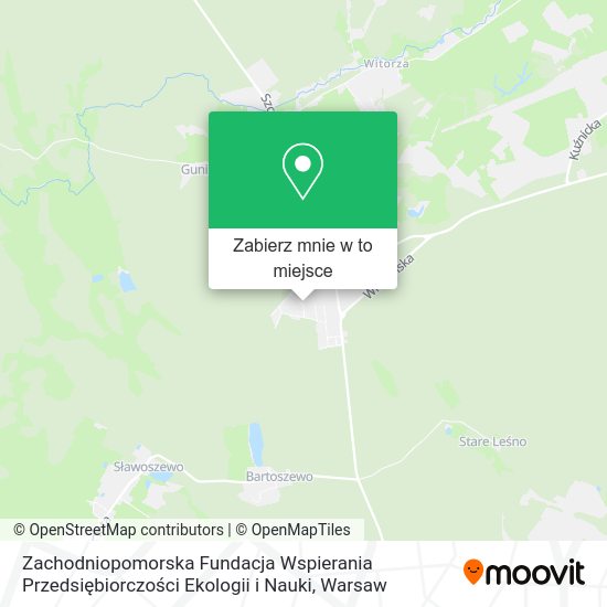 Mapa Zachodniopomorska Fundacja Wspierania Przedsiębiorczości Ekologii i Nauki