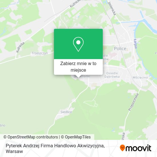 Mapa Pyterek Andrzej Firma Handlowo Akwizycyjna