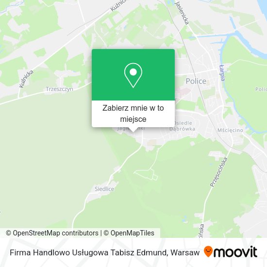 Mapa Firma Handlowo Usługowa Tabisz Edmund