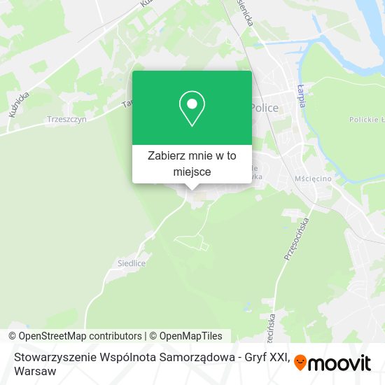 Mapa Stowarzyszenie Wspólnota Samorządowa - Gryf XXI