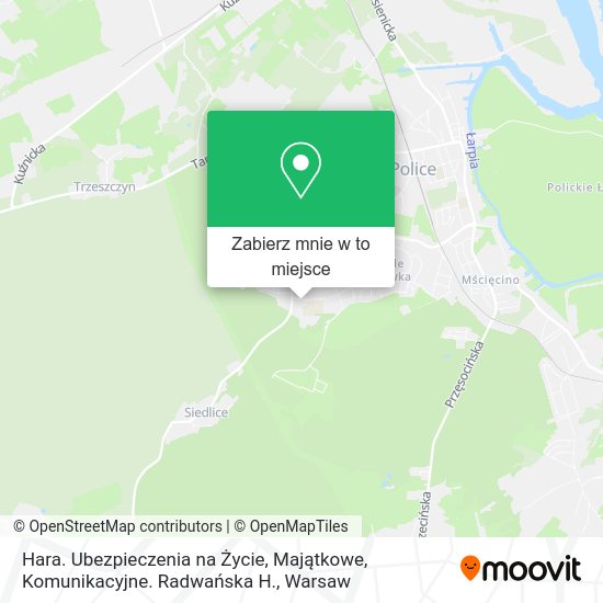 Mapa Hara. Ubezpieczenia na Życie, Majątkowe, Komunikacyjne. Radwańska H.