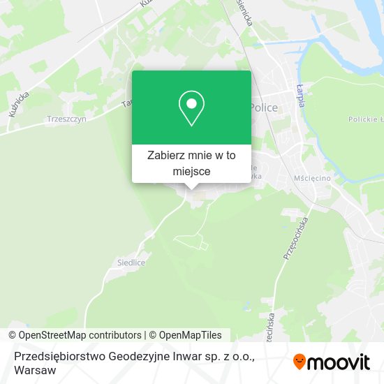 Mapa Przedsiębiorstwo Geodezyjne Inwar sp. z o.o.