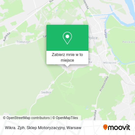 Mapa Wikra. Zph. Sklep Motoryzacyjny